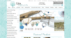 Desktop Screenshot of litaseaglassjewelry.com